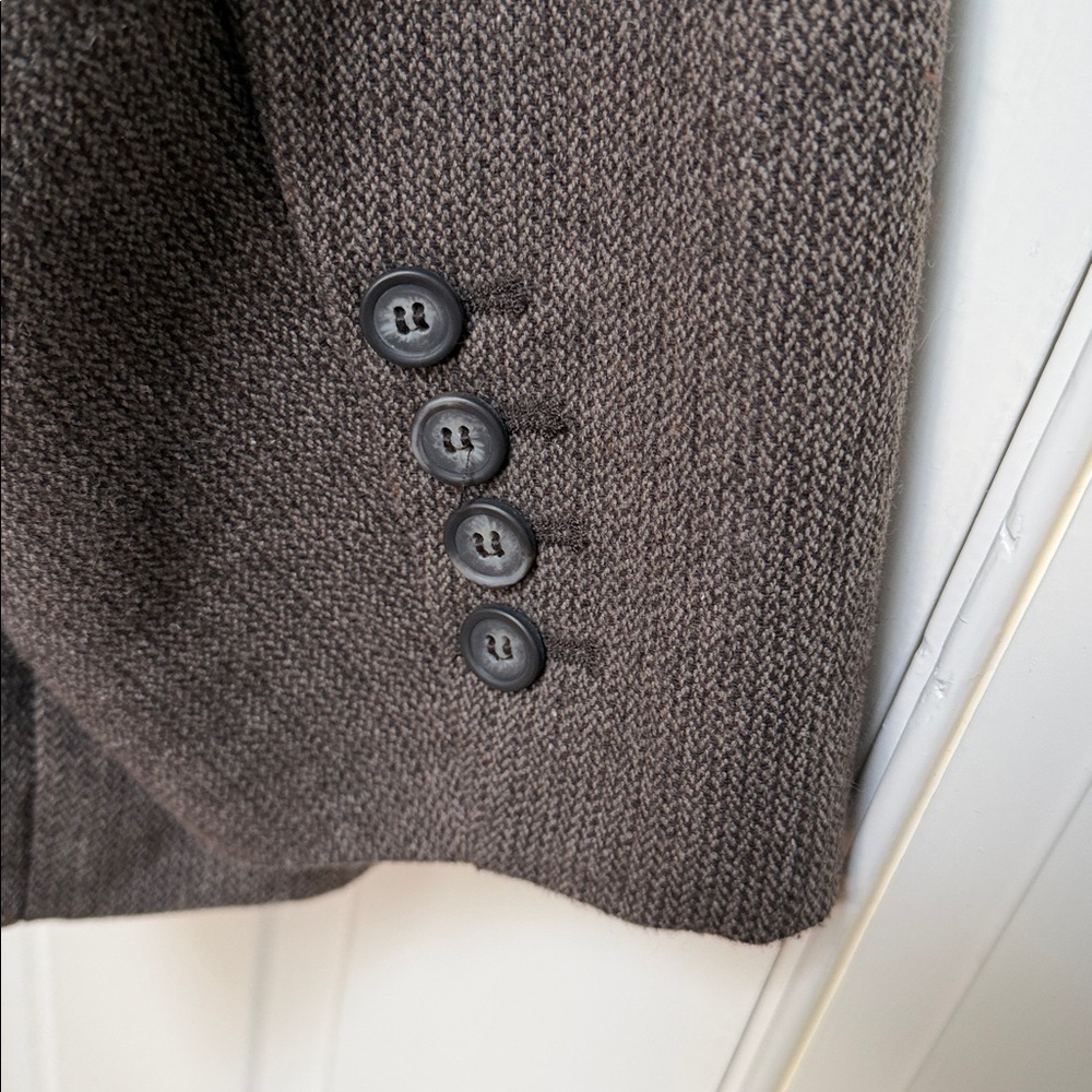 NWT Penningtons sz 22 Brown textured blazer jacket single breasted nice seams - Picture 5 of 11
